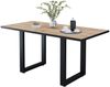 Esstisch Livorno Schwarz/Goldkraft Eiche 160 x 80 cm Vicco Bild 5