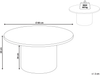 Couchtisch AMMON Travertinoptik Bild 2