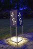 LED Solarleuchte, Dekosäule, Edelstahl, grau H 60 cm Bild 3
