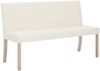 vidaXL Sitzbank 139,5 cm Cremeweiß Kunstleder 281330 Bild 2