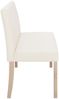 vidaXL Sitzbank 139,5 cm Cremeweiß Kunstleder 281330 Bild 5