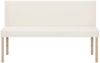 vidaXL Sitzbank 139,5 cm Cremeweiß Kunstleder 281330 Bild 3