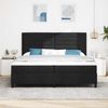 vidaXL Boxspringbett mit Matratze mit LED Schwarz 200 x 200 cm Stoff 3342818 Bild 4