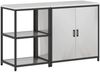 vidaXL Aufbewahrungsset für die Küche mit Regal 2 pcs Silber Edelstahl 3392684 Bild 2