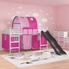 vidaXL Kinder-Etagenbett Weiß und Rosa 100 x 200 cm Metall 42020869 Bild 3