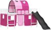 vidaXL Kinder-Etagenbett Weiß und Rosa 100 x 200 cm Metall 42020869 Bild 4