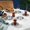 Karaca Teeservice Karaca Edirne Türkisches Teeset 12-tlg, 6 Pers, 130 ml, Mehrfarbig Bild 2