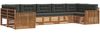 vidaXL Outdoor-Sofagarnitur mit Kissen 7 pcs Natur und Anthrazit 3374057 Bild 2