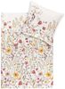 Estella Bio Mako Satin Bettwäsche 135x200 Adelia natur Wiesenblumen 3429-230 Bild 2