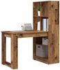 vidaXL Schreibtisch mit Regal Altholz 122 x 67 x 145 cm Holzwerkstoff 3337263 Bild 3