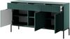 Selsey 'Vellore' Sideboard 3-türig, grün mit schwarzem Gestell, ca. 83 x 154 x 39 cm Bild 4