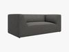 Micadoni Sofa Ruby 2-Sitzer Kord Scala Dunkelgrau Bild 2