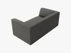 Micadoni Sofa Ruby 2-Sitzer Kord Scala Dunkelgrau Bild 3