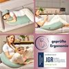 SEI Design Stillkissen Seitenschläferkissen Babynestchen Kuschelnest XXL Musselin Bezug, Schwangerschaftskissen mit Bezug, 1-tlg, Schwangerschaftskissen mit Bezug, Bezug 100% Baumwolle Bild 3