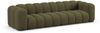 Micadoni Modulares Sofa Lupine 4-Sitzer Chenille Eden Grün Bild 2
