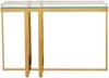 Vente-unique - VELETIA Konsole Glas TransparentGold - B 40 cm x H 78 cm x L 120 cm Bild 2