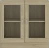 vidaXL Vitrinenschrank Sonoma-Eiche 82,5x30,5x80 cm Holzwerkstoff 802744 Bild 5