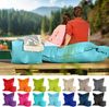 Green Bean® 2er Set XXL Sitzsack inkl. Poufmit mit EPS-Perlen - Riesensitzsack 140x180 Liege-Kissen Bean-Bag - Aquamarin Bild 2