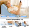 Youyijia Kopfkissen + Topper Mit Memory Schaum Keilkissen Bett Lesekissen Ergonomisches Keilkissen Bild 2