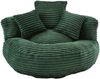 LVHOM XXL Sitzsack Cord mit 3 Kissen, Lazy Sofa Kuschelig & Atmungsaktiv, Memory Foam Split, 108x108x52cm Bild 2