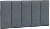 vidaXL Bett Kopfteilkissen "Hanko" Dunkelgrau 100 cm Samt (1-tlg) Bild 5