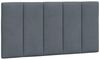vidaXL Bett Kopfteilkissen "Hanko" Dunkelgrau 100 cm Samt (1-tlg) Bild 4