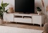 TV-Lowboard Visby in weiß und sand 177 cm Bild 4