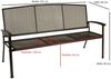 TPFGarden Gartenbank Roma (1-St, Sitzbank Outdoor Gartenbank Metall 3-Sitzer), aus massivem Streckmetall - Hochwertige Verarbeitung - Farbe Eisengrau Bild 2