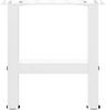 vidaXL Couchtischbeine Weiß 2 Stk. 30x(30-31) cm Stahl 4013253 Bild 5