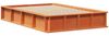 vidaXL Bettrahmen Wachsbraun 140 x 200 cm Massives Kiefernholz 3385717 Bild 4