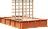 vidaXL Bettrahmen Wachsbraun 140 x 200 cm Massives Kiefernholz 3385717 Bild 2