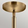 Kichler KL-AIVIAN-P-WBR Hängeleuchte Aivian E27 60W Stahl, Glas; Messing verwittert B:12. 4cm Ø12. 4cm dimmbar höhenverstellbar Bild 4