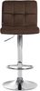 CLP 2er Set Barhocker Peru Samtbezug höhenverstellbar drehbar mit Rückenlehne,braun chrom Bild 5