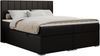 Boxspringbett mit 2 Bettkästen, Matratze und Topper, Polsterbett - ALLY - 120x200cm - Schwarz Kunstleder - H4 Bild 3