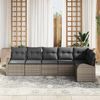 vidaXL Gartensofa-set Grau Poly-Rattan 3346059 Bild 3