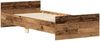 vidaXL Bettgestell ohne Matratze Altholz-Optik 90x190cm Holzwerkstoff 857478 Bild 4