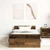 vidaXL Bettgestell ohne Matratze Altholz-Optik 90x190cm Holzwerkstoff 857478 Bild 3