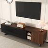 TV-Schrank mit vier Türen,TV-Ständer, TV-Paneel, niedriger TV-Ständer. Einzigartiges Design, Vintage-Holzmaserung. 180 x 38 x 50 cm (L x B x H) Bild 5