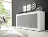 Sideboard 'BASIC', weiß Hochglanz lack Beton, 210 cm Bild 2