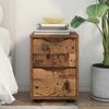 vidaXL Nachttisch Altholz 30,5 x 30 x 43 cm Holzwerkstoff 888813 Bild 4