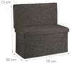 Faltbarer Sitzhocker mit Lehne L Bild 4