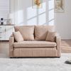 Schlafsofa mit Aufbewahrungstasche & 4 Kissen, Klappsofa aus Chenille, platzsparendes 2-in-1 Sofa Bett,khaki Bild 2