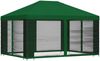 vidaXL Garten Pavillon mit Seitenwänden 4 x 3 m Grün 900389 Bild 3