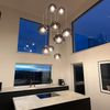 s.luce Orb Glaskugel Galerieleuchte 5m Abhängung Chrom, Klar Ø 50cm Bild 5