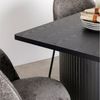 IDIMEX Essgruppe GUARDA, (5-tlg), Essgruppe 4 Stühle und Esstisch Rillenoptik schwarz & grau Bild 3