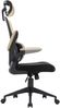 Flexibler Bürostuhl in moderner Mesh-Optik ergonomischer Schreibtischstuhl mit Nacken- und Lordosenstütze Gamingstuhl mit atmungsaktiver Netzrückenlehne und Wippfunktion Schwarz/Taupe Bild 4
