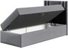 Boxspringbett 'Harlon Mini' rechts, rot 100x200 cm Bild 3
