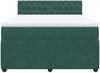 vidaXL Boxspringbett mit Matratze Dunkelgrün 160x200 cm Samt 3287791 Bild 4