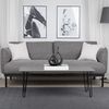 janEven Couchtisch FlairLine Lichtgrau Rechteckig Hairpin Beine 60x100 Bild 3