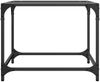 vidaXL Couchtisch mit Glasplatte Transparent 50x50x40 cm Stahl 845966 Bild 4